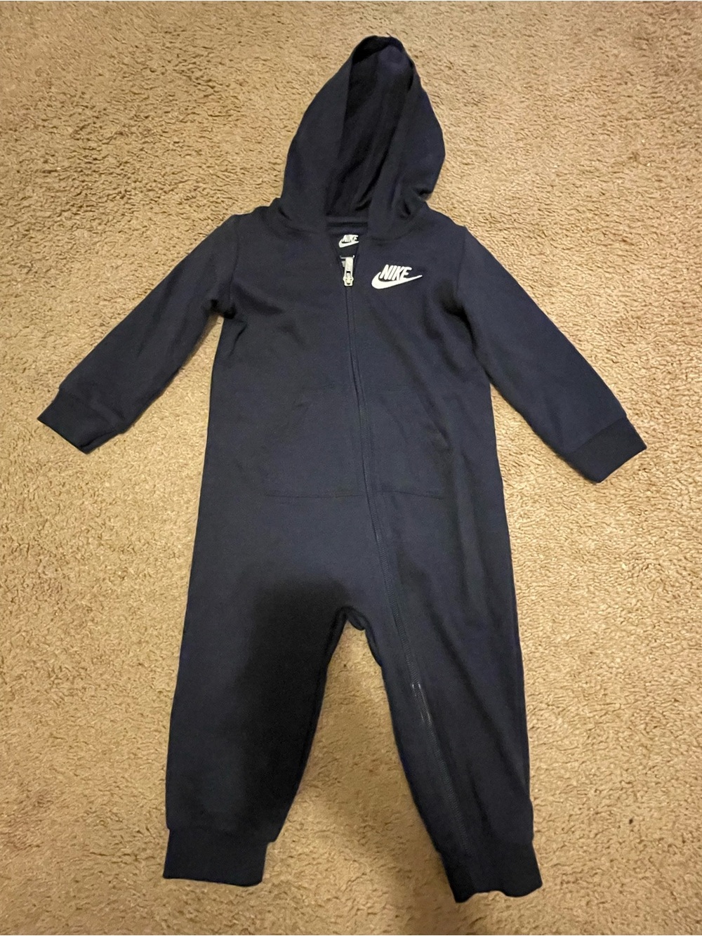 Nike navy blue baby jumpsuit size 18 months